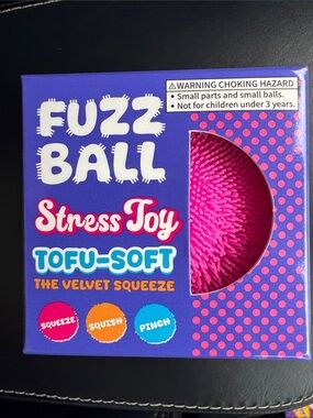 Pink Stress Toy - Tofu-Soft Velvet Squeeze